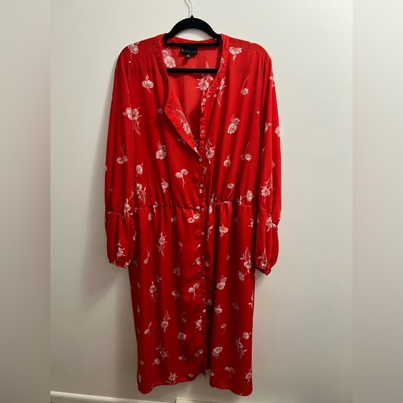 bobeau Dresses & Skirts - Bobeau Red Dress Size 3X